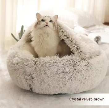 Round Plush Warm Bed House