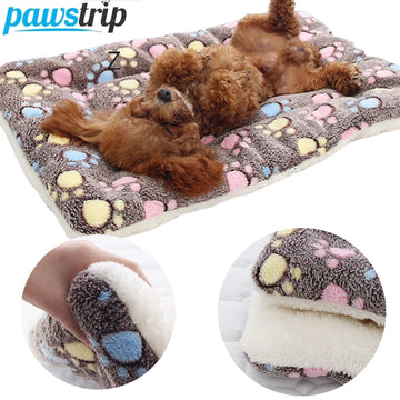 PawTrip Plush Pet Sleeping Mat – Thick, Warm & Washable Dog Bed for Small, Medium & Large Pets
